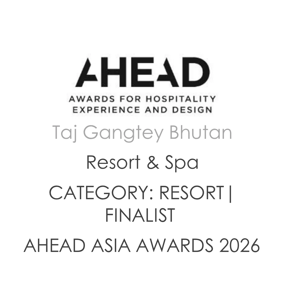 Taj Gangtey Bhutan - AHEAD Asia Awards 2026